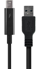 Thunderbolt and USB 3.0 Cables
