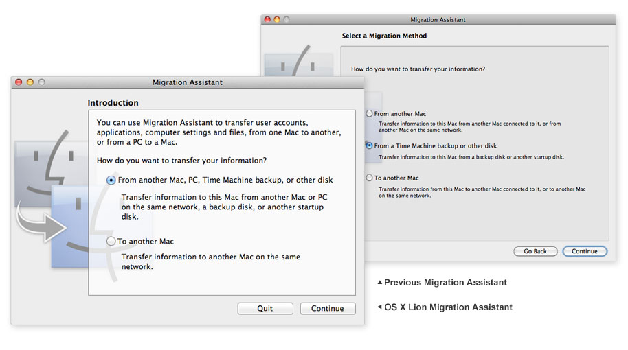 how to use migration assistant pc to mac