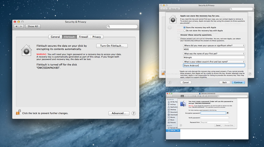 mac file encryption os x