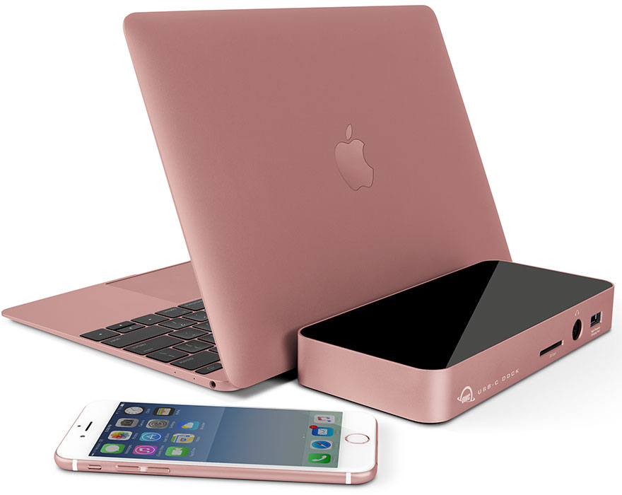 USB-C Dock Rose Gold