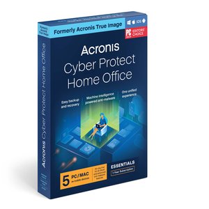 Acronis Cyber Protect Home Office Essentials 1 Year Subscription for 5 Computers - Digital Download