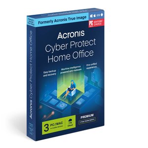 Acronis Cyber Protect Home Office Premium 1 Year Subscription for 3 Computers + 1TB Acronis Cloud Storage - Digital Download