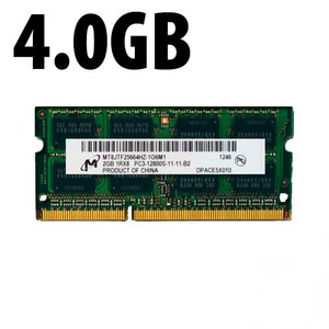 (*) 4.0GB Apple-Micron Factory Original PC10600 DDR3 204 Pin CL9 1333MHz SO-DIMM Module *Used / Pull