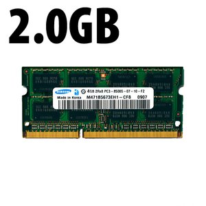 (*) 2.0GB Apple-Samsung Factory Original PC10600 DDR3 204 Pin CL9 1333MHz SO-DIMM Module.