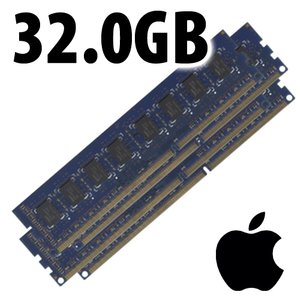 (*) 32.0GB (4 x 8GB) Apple-Major Brand Original PC14900 DDR3 ECC 1866MHz 240 Pin SDRAM Module