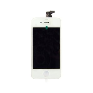 Replacement Glass Digitizer LCD Touch Screen for Apple iPhone 4 White. Apple OEM, System Pull.