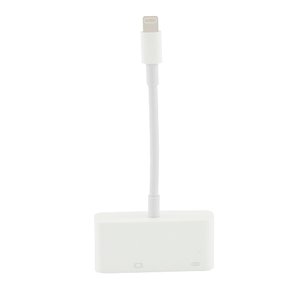 (*) 6-inch Apple Genuine Lightning to VGA Adapter. New, Open Box.
