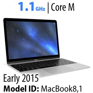 Apple 12" MacBook (2015) 1.1GHz Core M Silver: USB-C, 8GB RAM, 256GB SSD