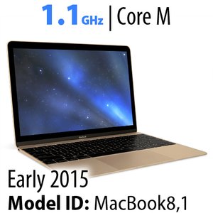 Apple 12" MacBook (2015) 1.1GHz Core M Gold: USB-C, 8GB RAM, 256GB SSD