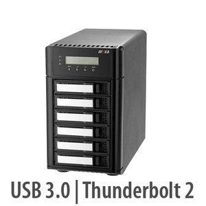 Areca ARC-5028T2 6-Bay 6Gb/s SAS Thunderbolt 2 RAID Storage Enclosure
