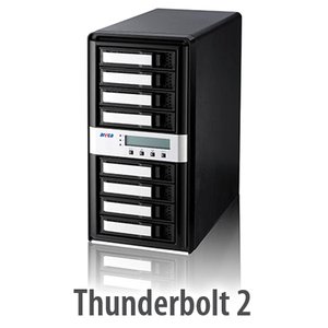 Areca ARC-8050T2 8-Bay Thunderbolt 20Gb/s SAS/SATA/SSD Drive RAID Storage Enclosure