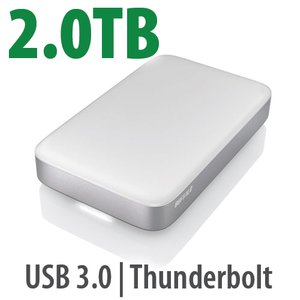 2.0TB Buffalo MiniStation Thunderbolt & USB 3.0 Bus-Powered Portable Storage Solution