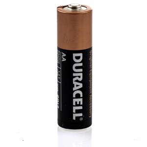 Duracell 'AA' Copper Top Alkaline Battery. Single battery, bulk packaged.