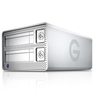 G-Technology G-Dock ev Enclosure with Thunderbolt. Dual bay drive dock for G-DRIVE ev modules.