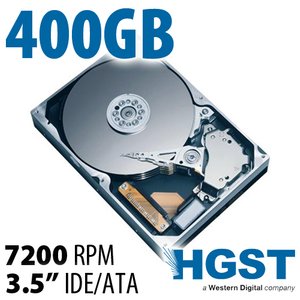(*) 400GB HGST Deskstar 3.5-inch IDE/ATA 7200RPM Hard Drive with 8MB Cache. Used, OWC Tested.