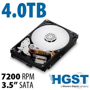 4.0TB HGST Deskstar 7K4000 3.5-inch SATA 6.0Gb/s 7200RPM Hard Drive