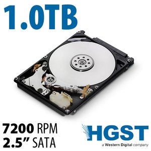 (*) 1.0TB HGST Travelstar 7K1000 2.5-inch 9.5mm SATA 6.0Gb/s 7200RPM Hard Drive *Refurb*
