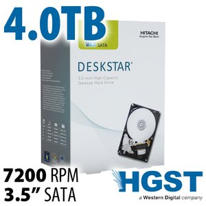 4.0TB HGST Deskstar 7K4000 3.5-inch SATA 6.0Gb/s 7200RPM Hard Drive