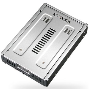 Icy Dock Full Metal 2.5" to 3.5" SATA SSD & HDD Converter Tray - 3.5" drive bay adapter.
