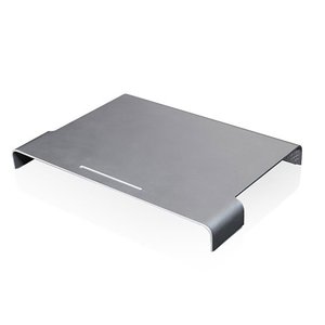 Just Mobile Mtable: Aluminum Monitor Stand for Keyboard / Apple laptop with up to 15.4" LCD screen.