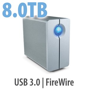 8.0TB LaCie 2big Quadra USB 3.0 Dual Bay Desktop Hard Drive Solution