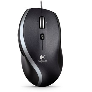 Logitech M500 Corded USB 2.0 Optical Mouse. Multi-Button, Adjustable hyper-fast scrolling, exception