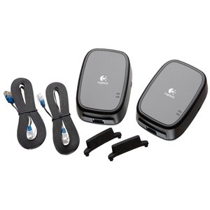 Logitech HD Powerline 200a Starter Kit: 2 x Ethernet Powerline Bridge 200Mb/s Wireless over AC