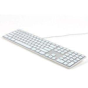 Matias RGB Backlit Wired Aluminum Keyboard - Silver