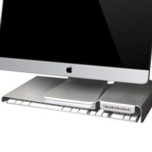 Macessity LowKey Stand w/integrated USB3 4-Port Hub - Designed just for the Apple slim USB keyboard