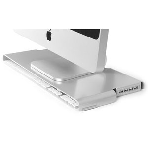 Macessity SlimKey V2 Stand W/ 4 Port USB 3.0 Hub - Designed just for the Apple slim USB keyboard.