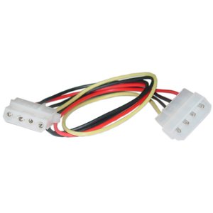(*) 0.4 Meter (14") Micro Accessories Molex Extension - 4 Pin Male (old style) to 4 Pin Female Power