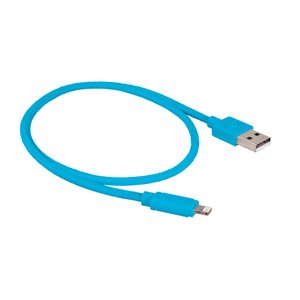 0.5 Meter (20") NewerTech Lightning to USB 2.0 Cable. Blue. Premium Quality & Durability.