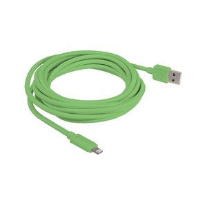 3.0 Meter (118") NewerTech Lightning to USB 2.0 Cable. Green. Premium Quality & Durability.