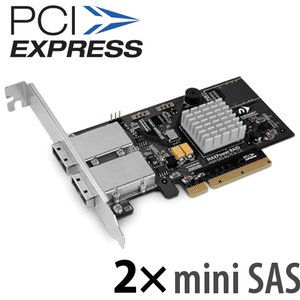 (*) NewerTech MAXPower RAID Mini-SAS 6G 2e: 8 Port PCIe to 6Gbit/s SAS RAID-Controller.