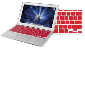 NewerTech NuGuard Keyboard Cover - Red Color. For use with 11" MacBook Air 2010.
