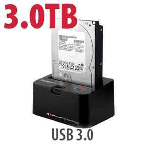 3.0TB 7200RPM HD & NewerTech Voyager S3 'SuperSpeed' USB 3.0 Interface SATA 6Gb/s Dock Bundle