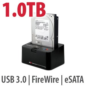 1.0TB Hard Drive & NewerTech Voyager Q Multi-Interface SATA Drive Docking Solution