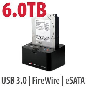 6.0TB 7200RPM HD & NewerTech Voyager Q Multi-Interface SATA Drive Docking Station Bundle