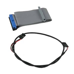 0.6 Meter (24") Ultra DMA/Ultra ATA IDE Ribbon Cable 3 Connector - 18" & 24" Connectors w/Audio