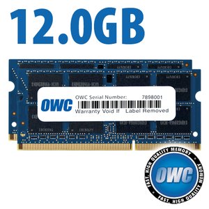 12.0GB (8GB+4GB) PC3-10600 DDR3 1333MHz SO-DIMM 204 Pin CL9 SO-DIMM Memory Upgrade Kit