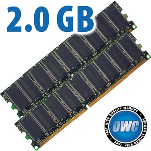 2.0GB PC3200 DDR400 Matched Pair Kit (2x 1GB) 184 Pin DIMM