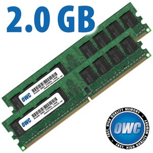2.0GB Matched Pair (1GB modules x 2) PC4200 DDR2 533MHz 240 Pin DIMM Modules