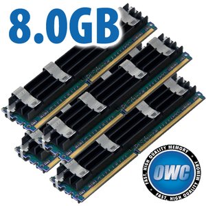 8.0GB Mac Pro Memory Matched Set (4x 2GB) PC5300 DDR2 ECC 667MHz 240 Pin FB-DIMM Modules