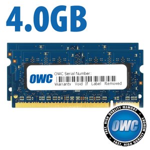 4.0GB Kit (2x 2GB) PC2-6400 DDR2 800MHz SO-DIMM 200 Pin Memory Upgrade Kit