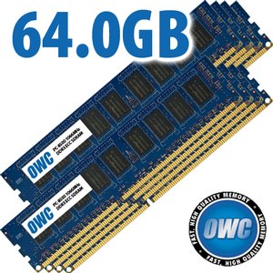 64.0GB Mac Pro Early 2009 Memory Matched Set (8x 8GB) PC-8500 1066MHz DDR3 ECC SDRAM Modules