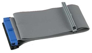 (*) 0.3 Meter (12") Ultra DMA/Ultra ATA/133 IDE Ribbon Cable 3 Connector