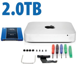 DIY Kit: Data Doubler + 2.0TB Mercury Elecrtra MAX 6G SSD Bundle for Mac mini 2011 and 2012 models.