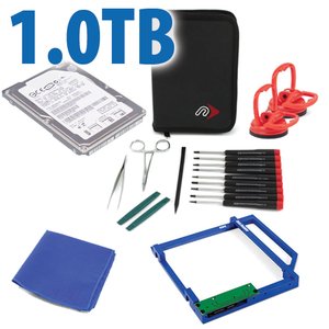 DIY Kit: Data Doubler + 1.0TB Travelstar 5400RPM Hard Drive + custom iMac Toolkit.