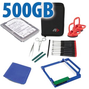DIY Kit: Data Doubler + 500GB 5K500.B Travelstar 5400RPM Hard Drive + custom iMac Toolkit.