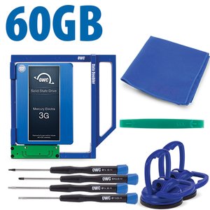 DIY Kit: Data Doubler + 60GB OWC Mercury Electra 3G SSD Drive Bundle + custom iMac Toolkit.